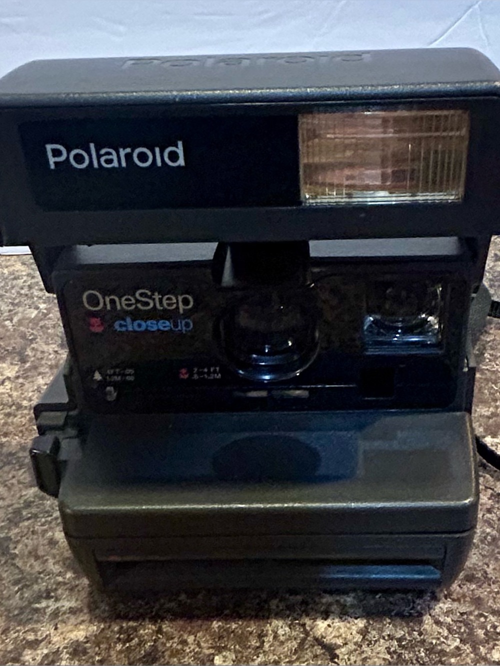 Polaroid Bright Green Label Detail